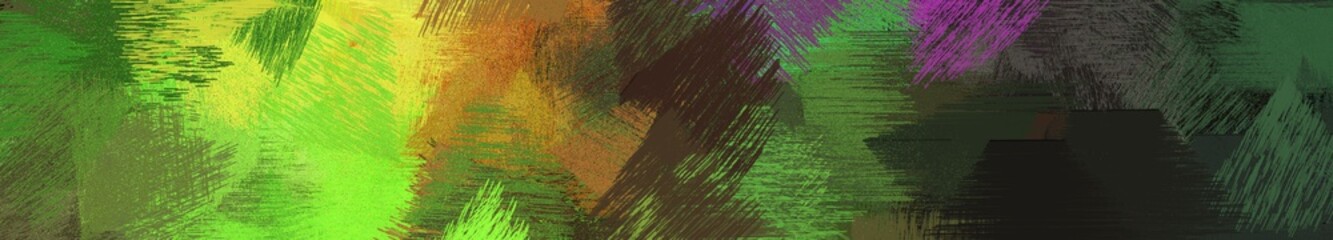 wide landscape graphic with dirty brush strokes background with dark olive green, dark slate gray and golden rod