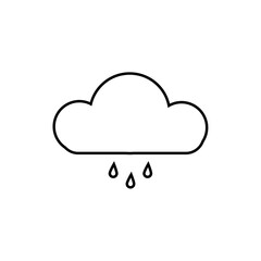 Light rain sign. Weather icons vector illustration. eps ten