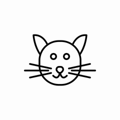 Outline cat icon.Cat vector illustration. Symbol for web and mobile