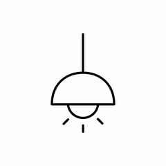 Outline chandelier icon.Chandelier vector illustration. Symbol for web and mobile