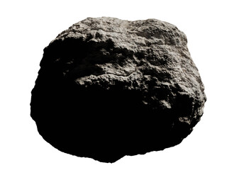 asteroid isolated on white background 
