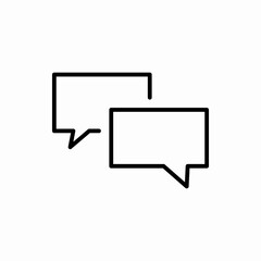 Fototapeta premium Outline chat icon.Chat vector illustration. Symbol for web and mobile