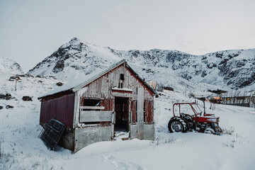 Norwegen Lofoten - Lostplace im Winter © Sio Motion
