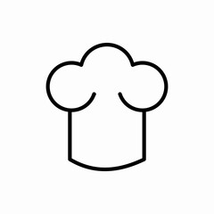Outline chef hat icon.Chef hat vector illustration. Symbol for web and mobile