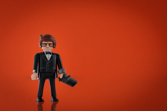 Lippstadt - Deutschland 15.Juni 2020 Playmobil Agent Rex Dasher aus dem Playmobil Movie