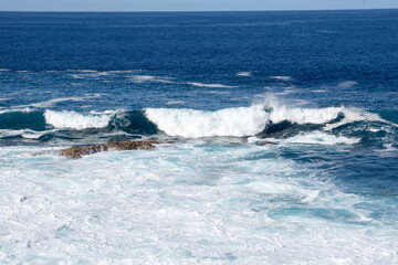 Naklejka premium La Maceta beach in La Frontera seascape El Hierro Canary islands Spain