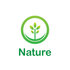 Nature Logo Design Natural Vector