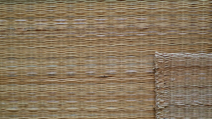 Texture of beautiful brown rattan material of furnitures