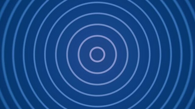 Hypnotic graphic effect with central point with tunnel-shaped lines