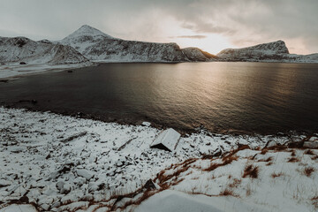 Norwegen Lofoten im Winter