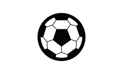 Obraz premium Football logo design vector icon - soccer ball vector illustration 