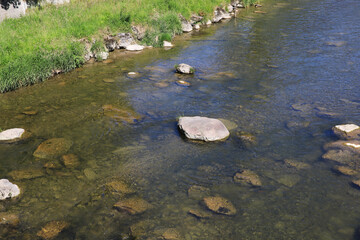 Sihl river near the village of Sihlbrugg