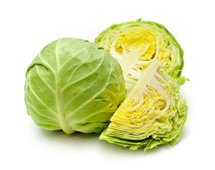 cabbage isolated on white background