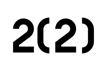Greeting card 2020 Fonts flyer. Color of date 2020 new year view from above banner. Celebrate brochure icon