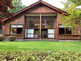A view of the front of the house in a Japanese style
