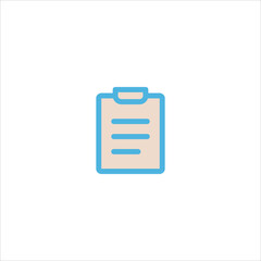 paper clipboard icon flat vector logo design trendy