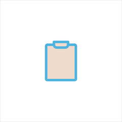 paper clipboard icon flat vector logo design trendy
