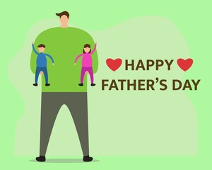 Illustration vector design of father's day