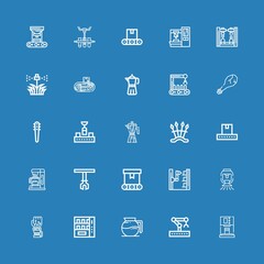 Editable 25 automatic icons for web and mobile