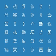 Editable 36 kettle icons for web and mobile