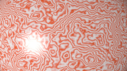 Simple light SALMON monochromic 3D curved abstract background image made of plain marble patterns with shadow perspectives