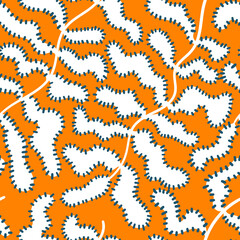 Plant hand drawn seamless pattern. Ideal for background, wallpaper, textile, backdrop, wrapping paper. Pattern design.