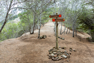 The PR2 footpath sign to 