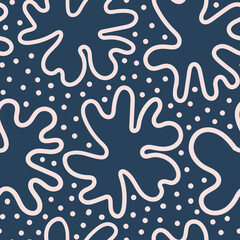 Bloom flower hand drawn seamless pattern. Ideal for background, wallpaper, textile, backdrop, wrapping paper. Pattern design.