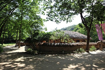 한국 경기도 용인시 한국민속촌입니다