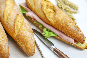 sandwich jambon salade 