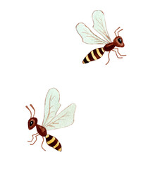 raster image happy little bees