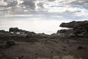 Fototapeta na wymiar Orchilla pier El Hierro Canary islands Spain