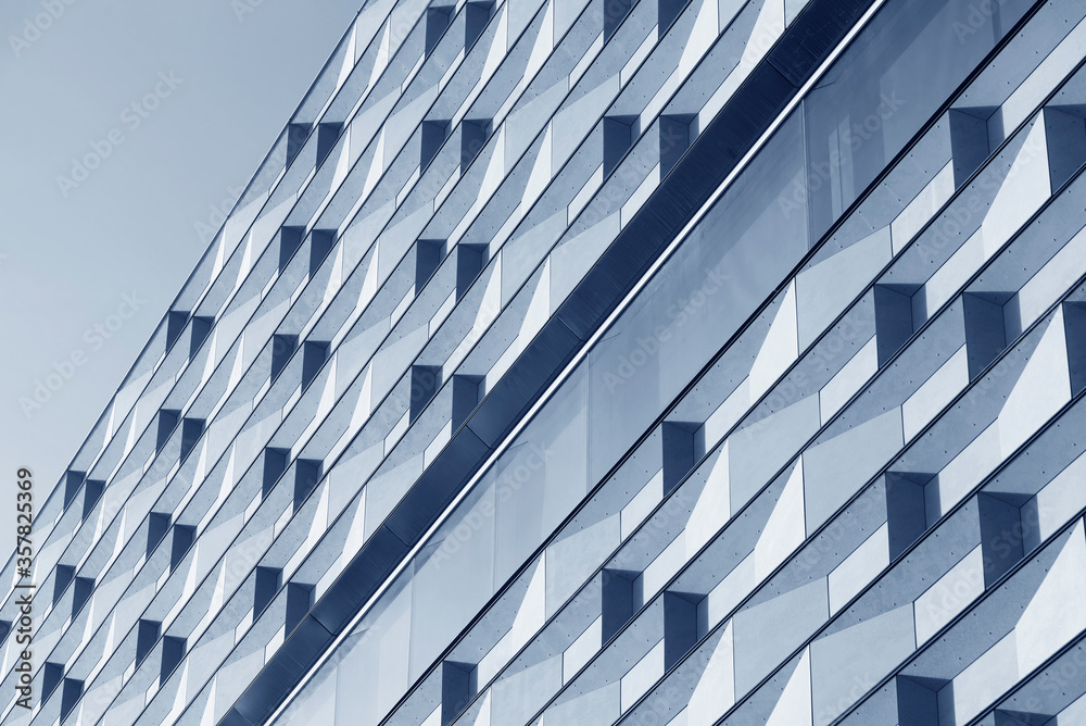 Aufkleber exterior of modern architecture. building abstract background