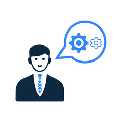 Business, gear, plan, solution icon