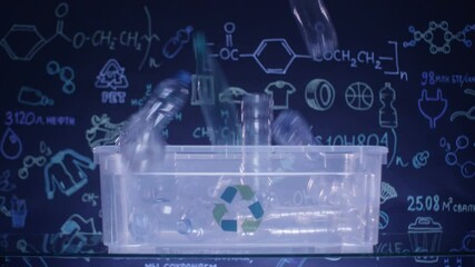 recycling plastic bottles - Powered by Adobe