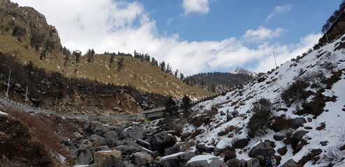 Fototapeta na wymiar mountain landscape in winter