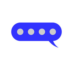 Typing in a chat bubble icon.Speech bubble icon.Concept of SMS/chat. text message vector icon, speech bubble symbol.