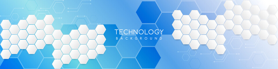 Hi-tech background design. The concept of chemical engineering, genetic research, innovative technologies. Hexagonal background for digital technology, medicine, science, research and healthcare.