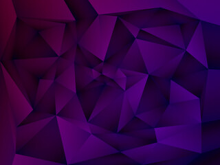 Fototapeta premium Abstract white background with triangular polygons