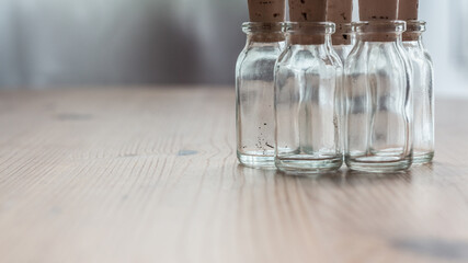 Flask from top right