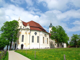 Fototapeta na wymiar Wieskirche, Steingaden, bayern, deutschland