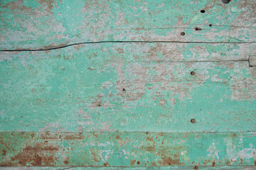 Fototapeta na wymiar grunge green crack wood wall texture design