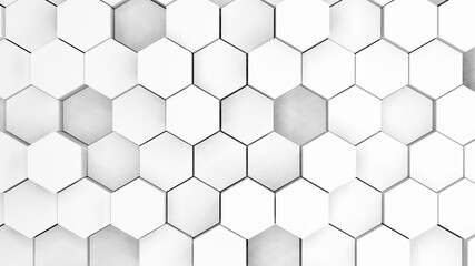 3D render Polygon gray color Abstract background