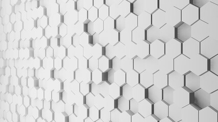 3D render Polygon gray color Abstract background