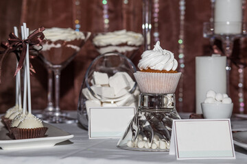 chocolate cake with whipped cream