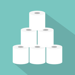 stack of toilet paper icon vector illustration EPS10