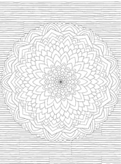 Mandala - large colouring template