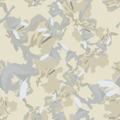 Urban camouflage of various shades of grey and beige colors