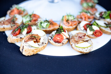 Catering food tapas canape fresh food