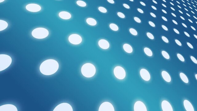 White blue circles pattern motion perspective background